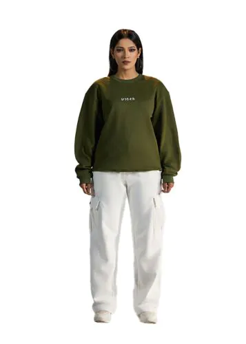 Vibes Olive Sweatshirt-2XL