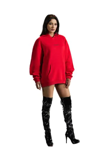 Vibes Signature Red Hoodie-L