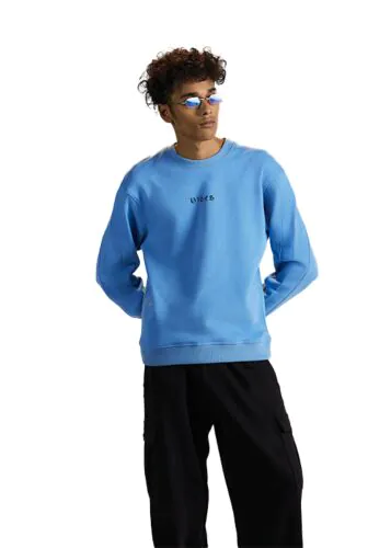 Vibes Sky Blue Sweatshirt-M