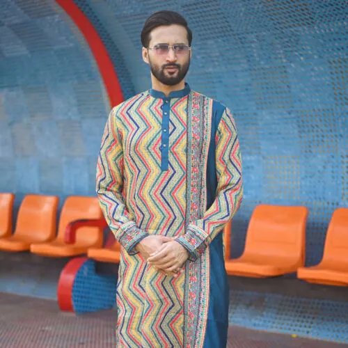 Zigzag Elegance Ethnic Punjabi