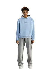 Vibes Signature Sky Blue Hoodie-XL