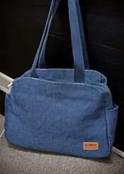 Gardenia Bag-Denim Blue Tote 