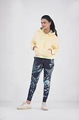 HOODIE AND TROUSER-Pastel Yellow