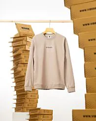 Vibes Beige Sweatshirt-L