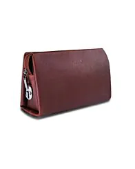 Maverick Genuine CrazyHorse Leather Large Capacity Coded Lock Clutch Bag by SEOR