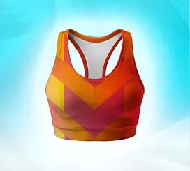 Premium Sports Bra-Sunrise Spectrum