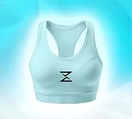 Sports Bra-Light Pastel Blue-M