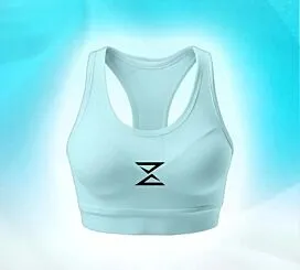 Sports Bra-Light Pastel Blue-L