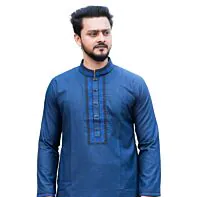 Royal Blue Embroidered Punjab