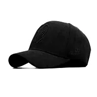 HEAD GEAR BLACK SUPER SUEDE CAP