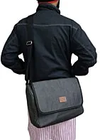 Laptop Bag-Denim Dark Grey