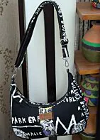 Maria Bag-Black & White Print