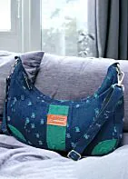 Maria Bag-Denim Blue & Green 