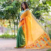 Golden Glow Handwoven Saree