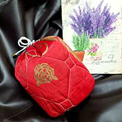 Crimson Bloom Dirham Bag