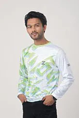 MENS PREMIUM FULL SLEEVE T-SHIRT-Lime Green 