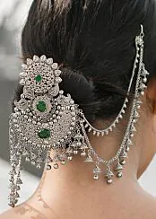 Emerald Elegance Hair Ornament